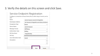 3. Verify the details on this screen and click Save.
18
 
