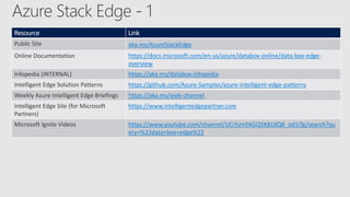 Azure intelligent edge solutions overview | PPTX