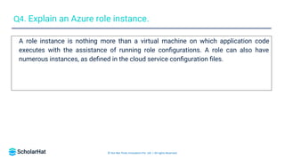 Azure Interview Questions and Answers PDF By ScholarHat | PDF