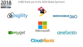 A BIG thank you to the 2018 Global Sponsors!
 