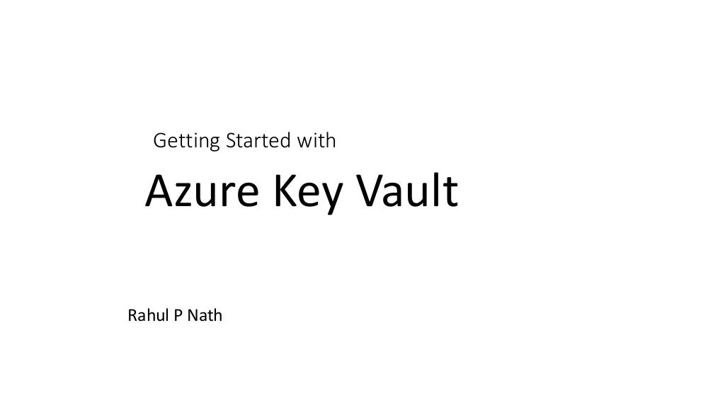 Azure key vault