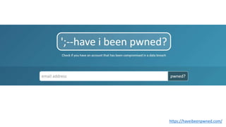 https://haveibeenpwned.com/
 