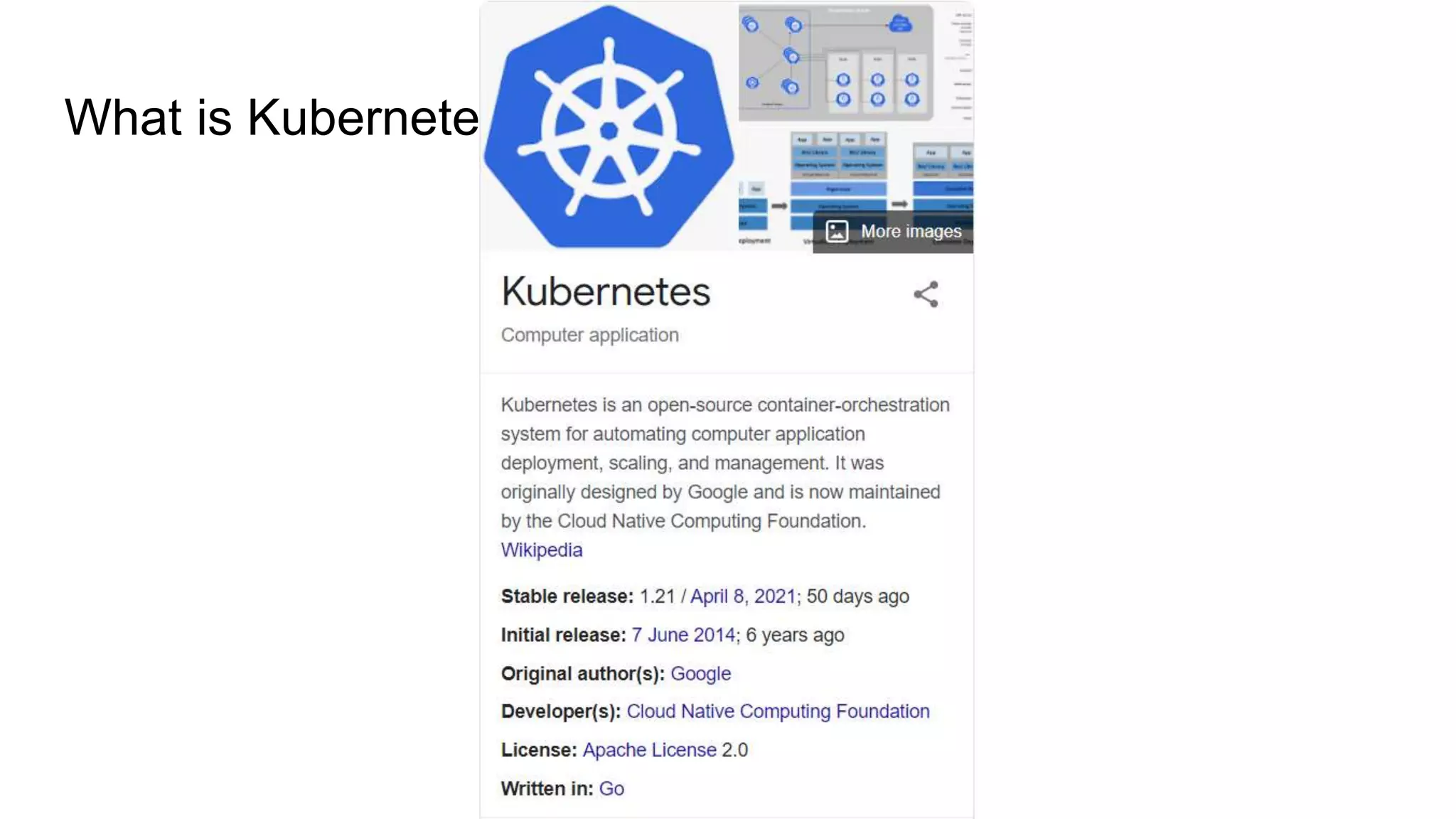 What is Kubernetes?
 
