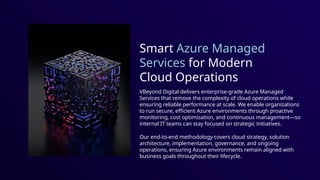 Azure Managed Services: Expert Enterprise Cloud Solutions | PPTX