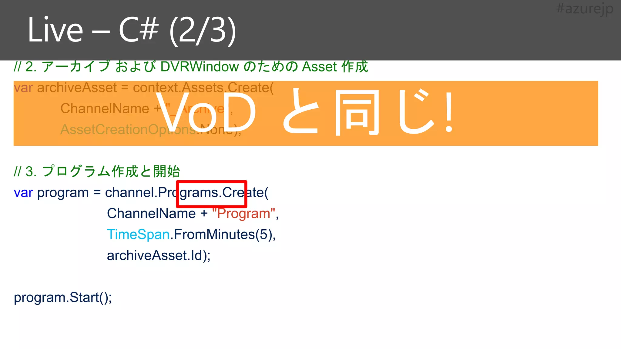 発行URL Syntax:
http://{Media Services Account 名}.
origin.mediaservices.net/{guid}/{manifestname}.ism/Manifest
https://msdn.microsoft.com/en-
us/library/dn891518(v=azure.10).aspx
 