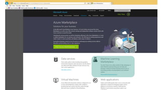 Overview on Azure Machine Learning | PPTX