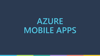 AZURE
MOBILE APPS
 