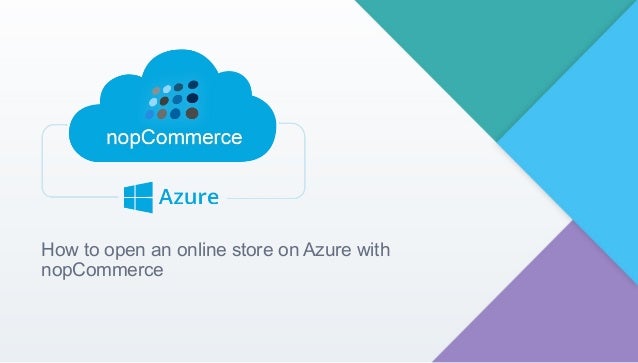 How to open an online store on Azure with