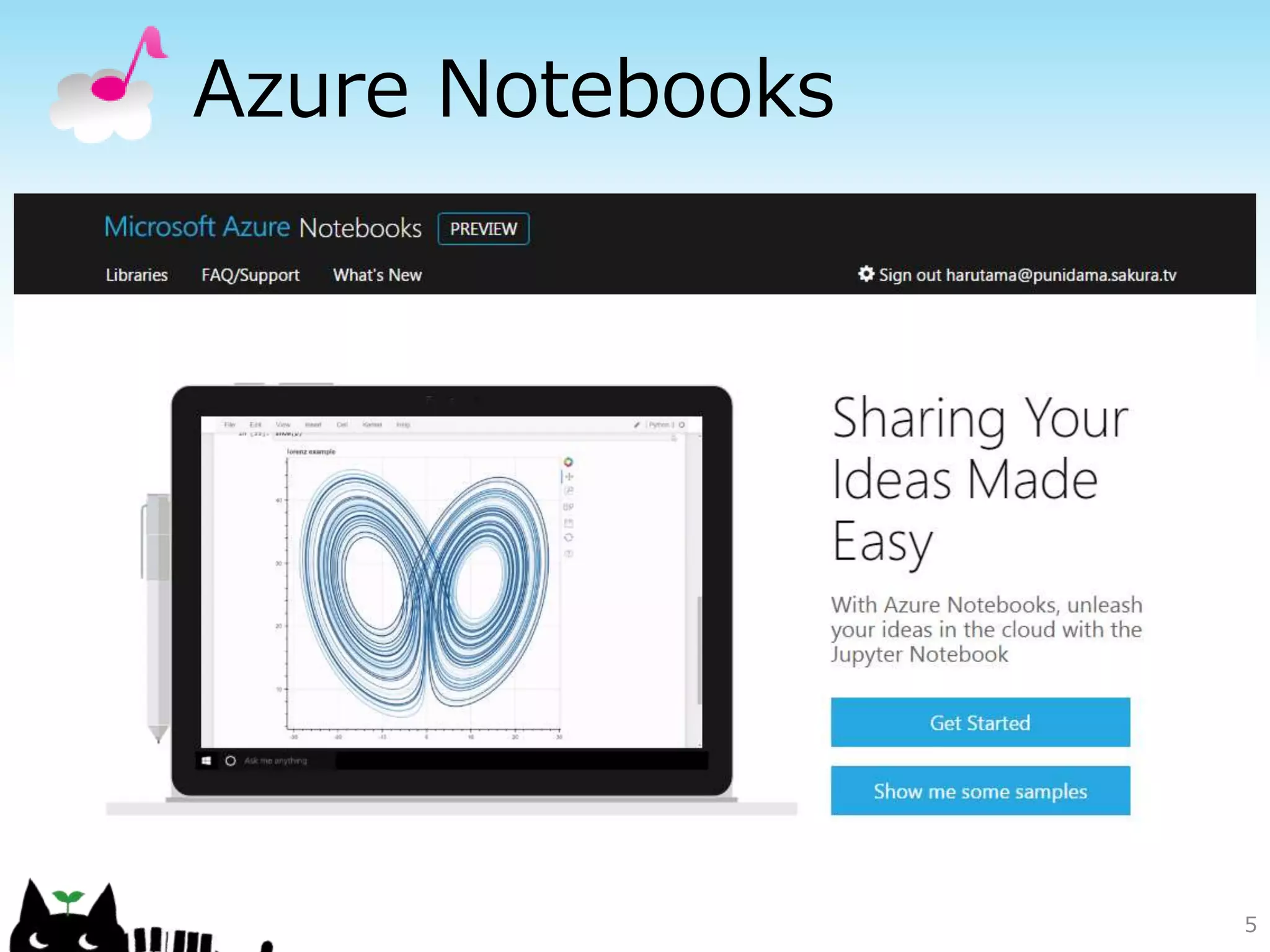 Azure Notebooks
5
 