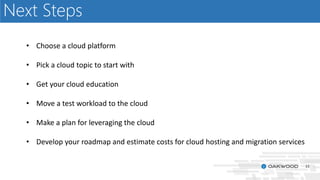 Microsoft Azure - Planning your move to the cloud | PPTX
