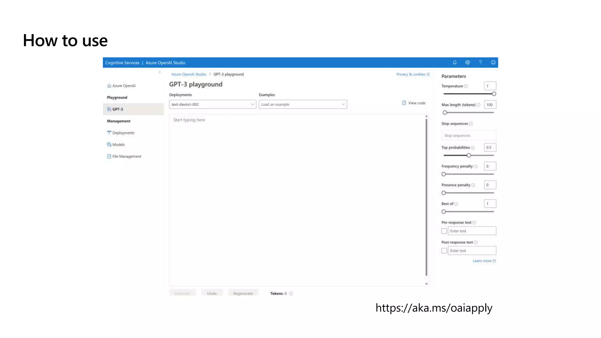 How to use
https://aka.ms/oaiapply
 