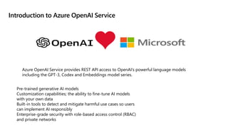 introduction Azure OpenAI by Usama wahab khan | PPTX