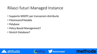Azure PaaS databases