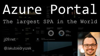 Azure Portal
jj09.net
@JakubJedryszek
The largest SPA in the World
 