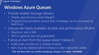 Apponix Technologies
#306, 10th Main, 46th Cross, 4th Block Rajajinagar, Bangalore -10, Mobile : 8050580888
 