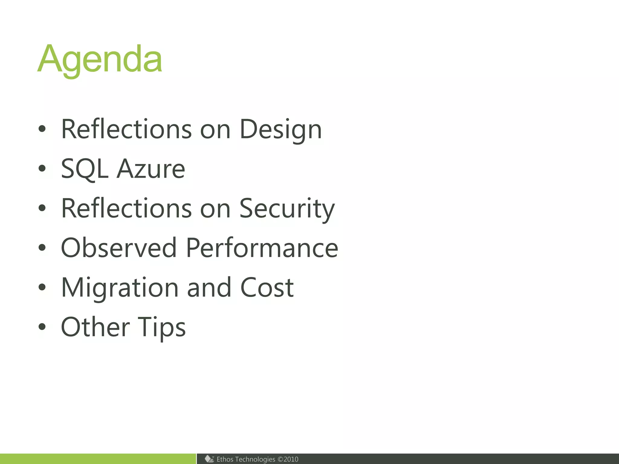 Why the Cloud?“The bottom line: Early adopters are finding serious benefits, meaning that cloud computing is real and warrants your scrutiny as a new set of platforms for business applications.” “By 2012, 80% of Fortune 1000 enterprises will be using some cloud computing services, 20% of businesses will own no IT assets”