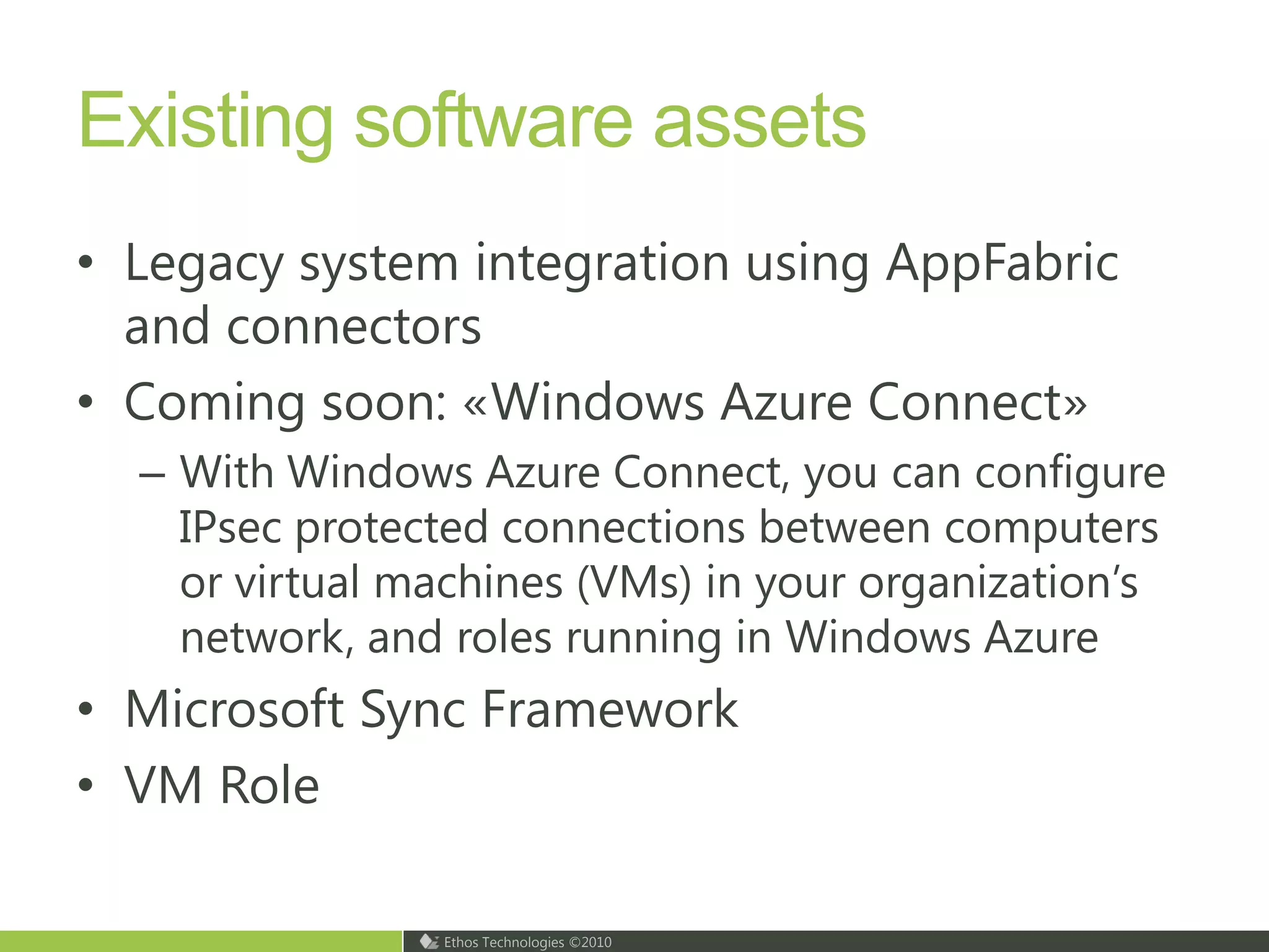 Windows Azure Platform