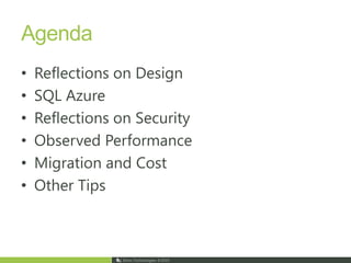 Why the Cloud?“The bottom line: Early adopters are finding serious benefits, meaning that cloud computing is real and warrants your scrutiny as a new set of platforms for business applications.” “By 2012, 80% of Fortune 1000 enterprises will be using some cloud computing services, 20% of businesses will own no IT assets”