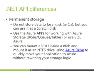 Reflections on Design .NET Runtime and SQL Azure