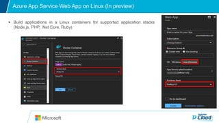 Microsoft Azure Offerings and New Services | PPTX