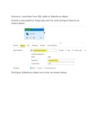 How to integrate salesforce data with azure data factory | PDF