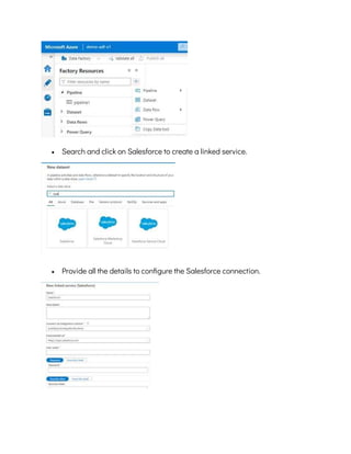 How to integrate salesforce data with azure data factory | PDF