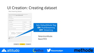 #azuresatpn
UI Creation: Creating dataset
 
