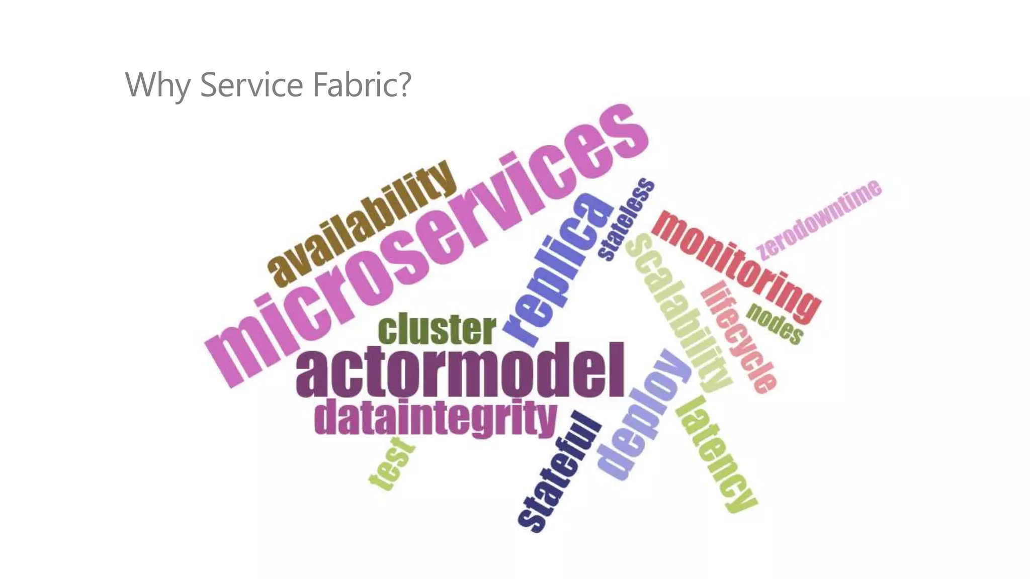Why Service Fabric?
 