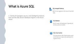 What is Azure SQL
 