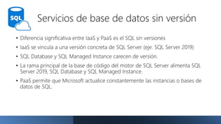 Azure SQL Database: Opciones de implementación | PPTX