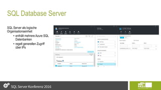 Azure SQL Database vs. Azure SQL Data Warehouse | PPTX