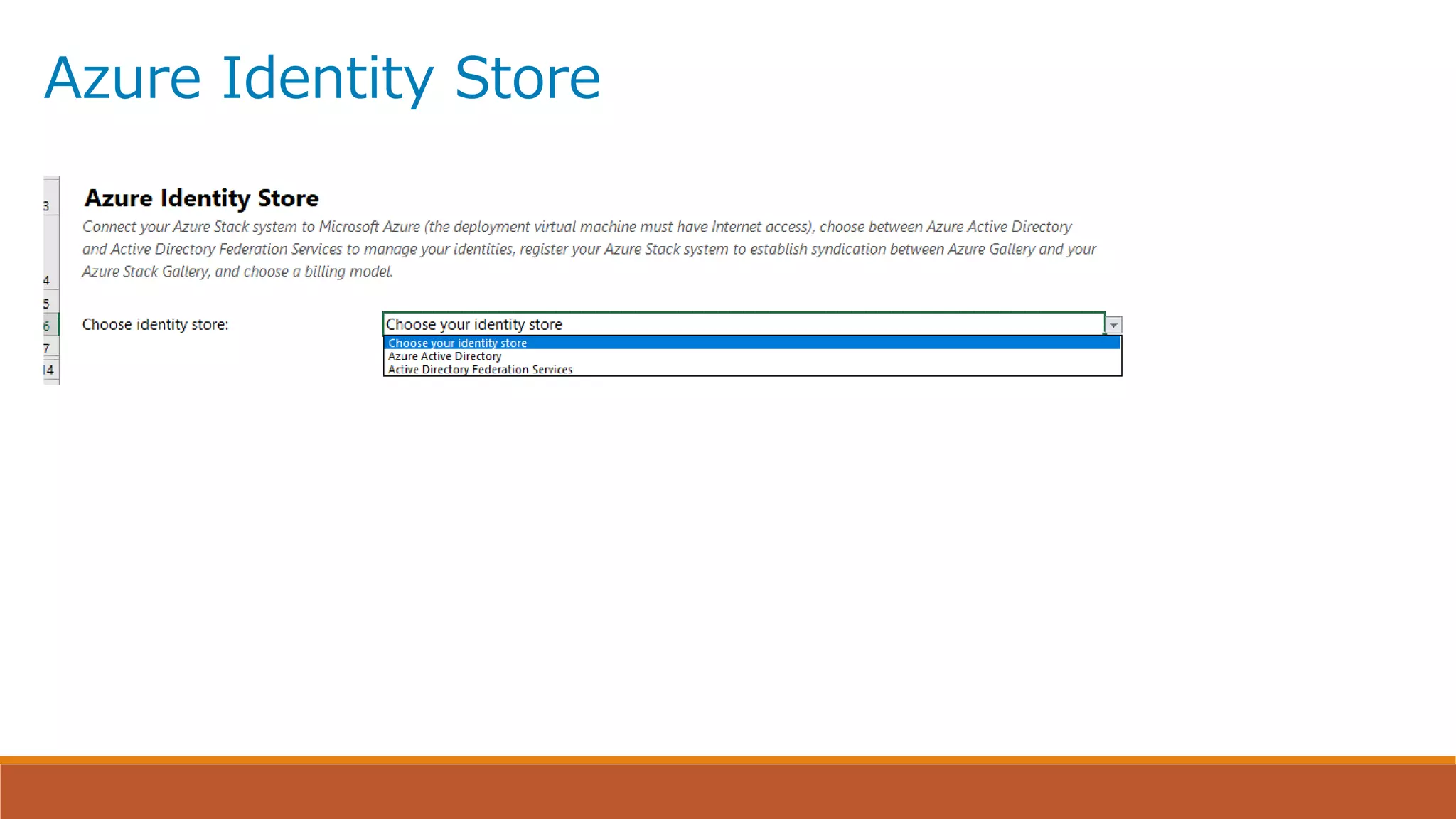 Azure Identity Store
 