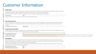 Customer Information
 