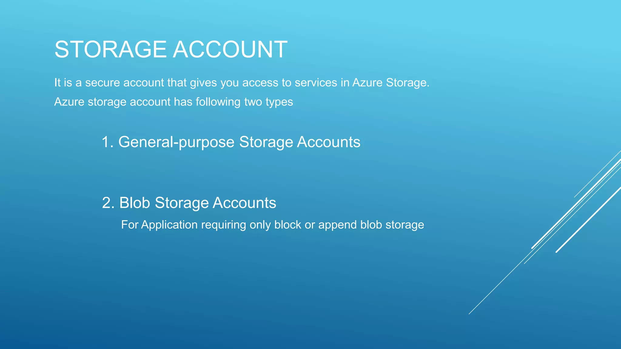 Azure storage | PPTX
