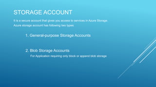 Azure storage | PPTX