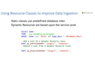 Using Resource Classes to improve Data Ingestion
 