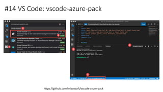 #14 VS Code: vscode-azure-pack
https://github.com/microsoft/vscode-azure-pack
 