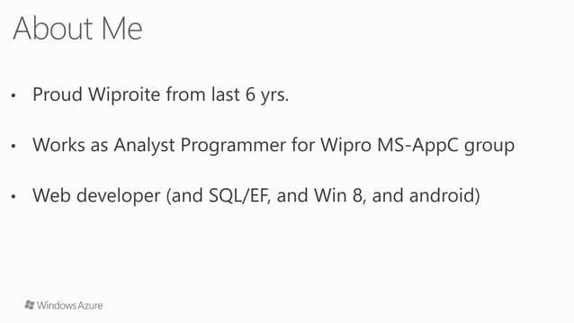 Azure SQL, Blobs and ATS | PPT