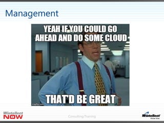 Consulting/Training
Management
 