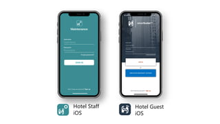 Hotel Guest
iOS
Hotel Staff
iOS
 