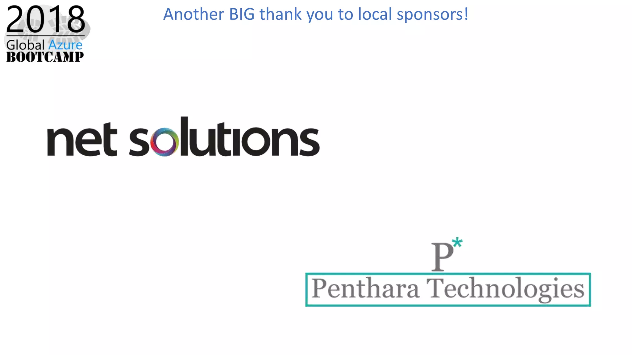 Another BIG thank you to local sponsors!
 