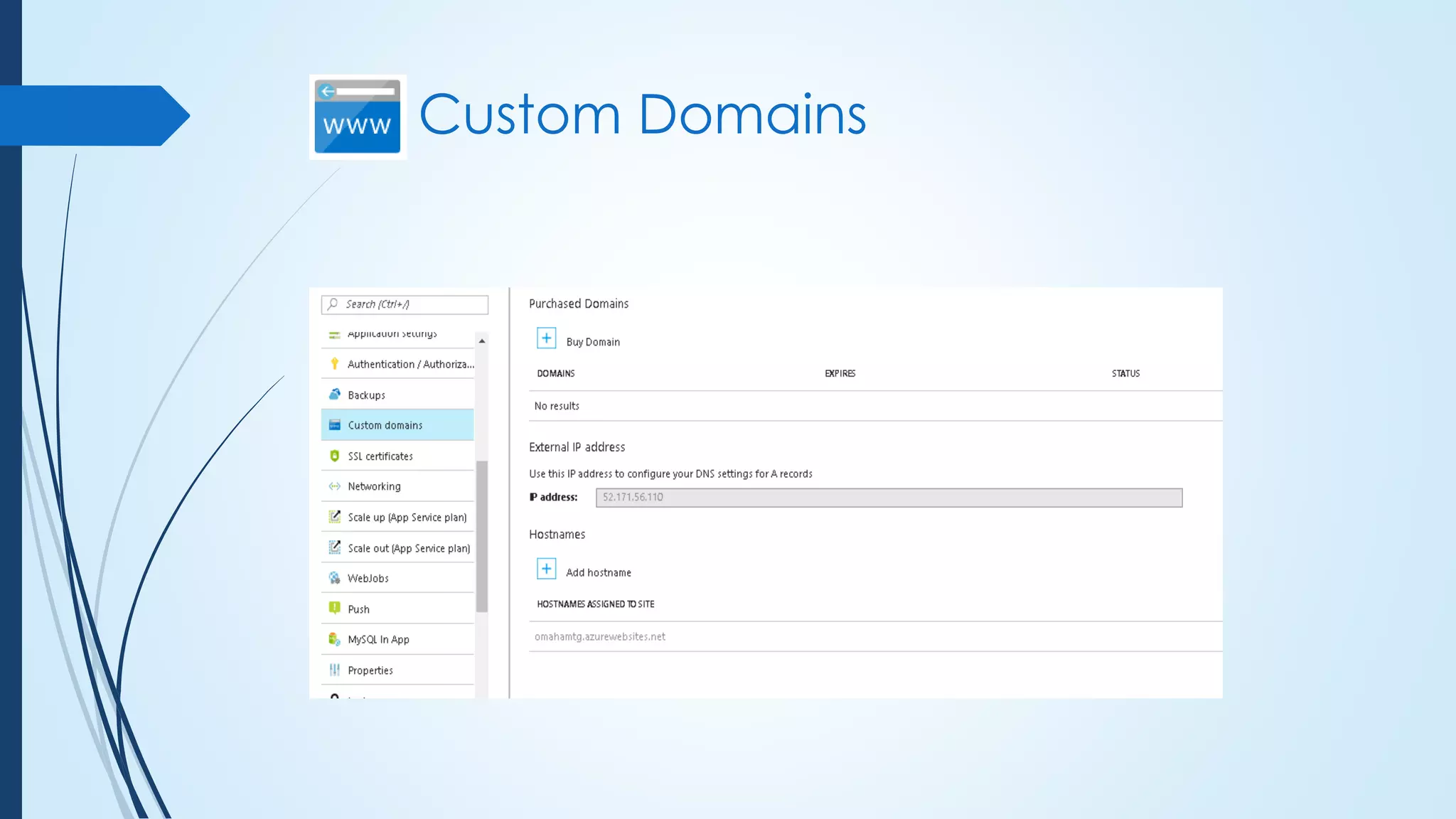 Custom Domains
 