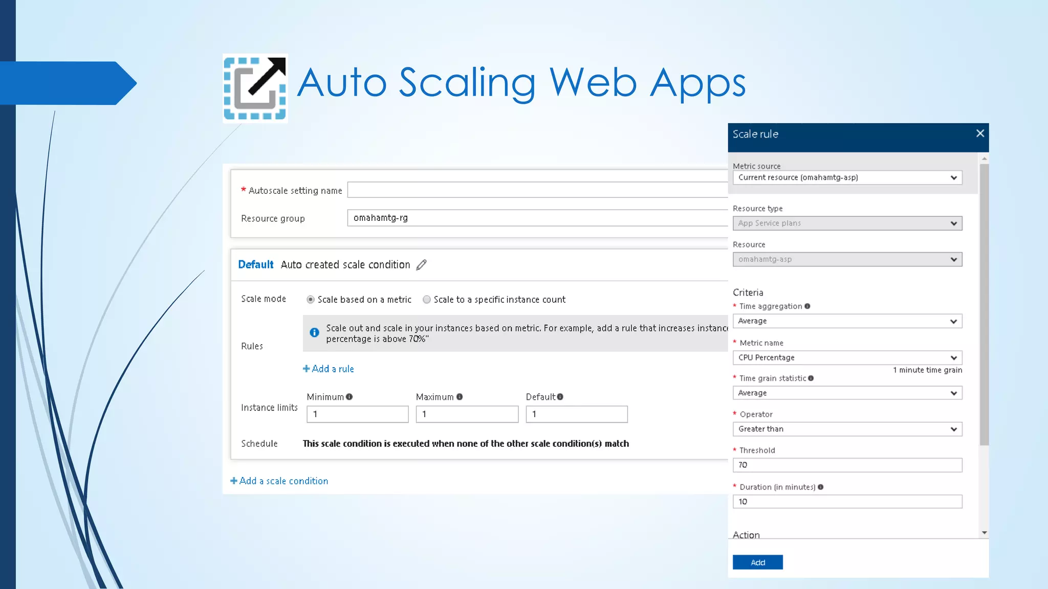 Auto Scaling Web Apps
 