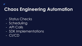 Introduction to Chaos Engineering with Microsoft Azure | PDF