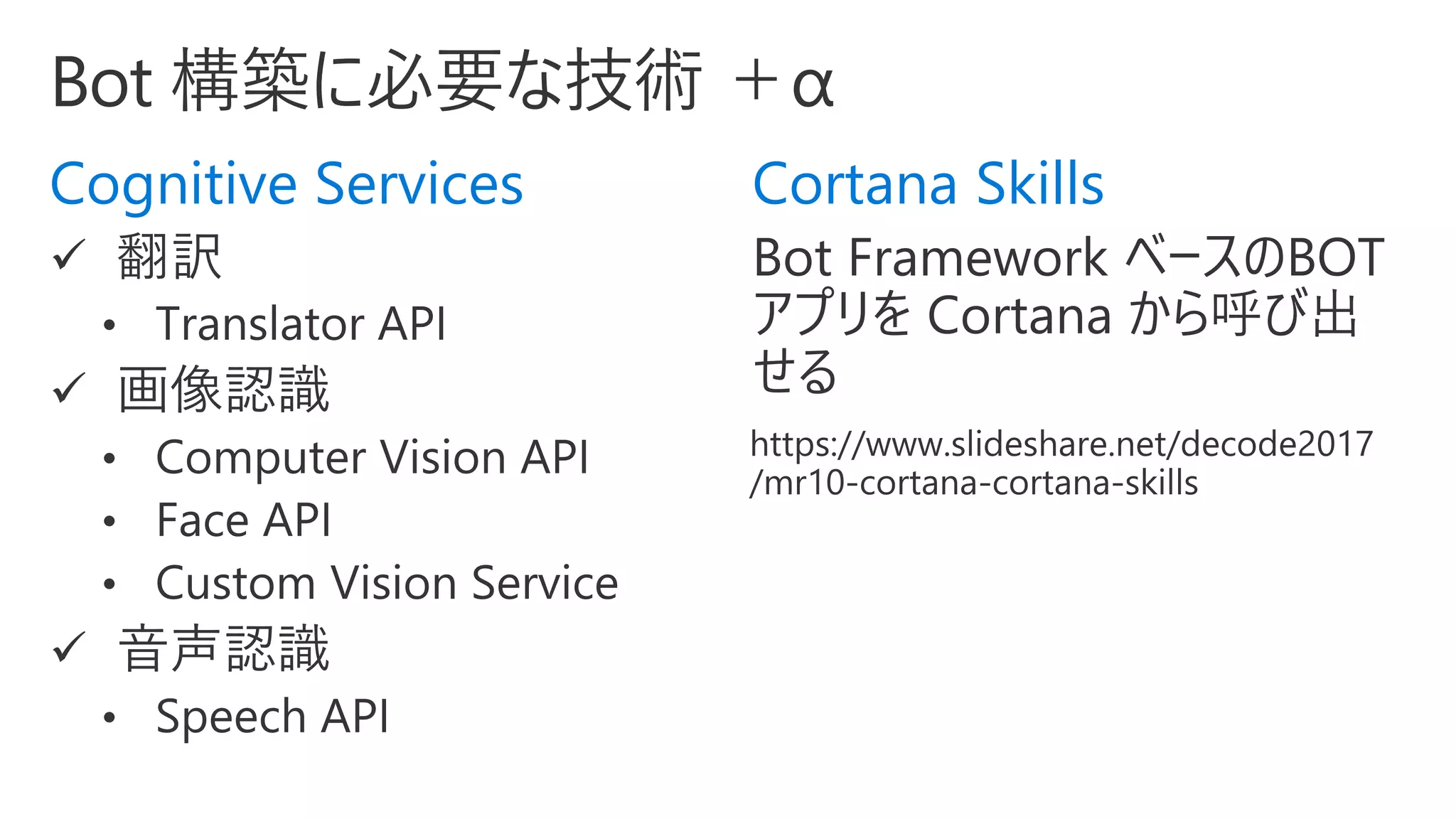 Cognitive Services Cortana Skills
 
