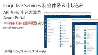 Free Tier (無料版)
[手順] http://aka.ms/TryCogJp
 