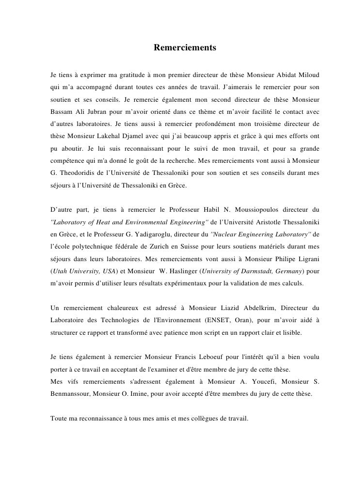 Remerciement These Pdf  Titre De La Thèse