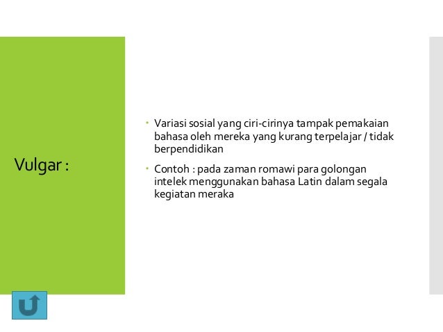 Variasi dan jenis bahasa