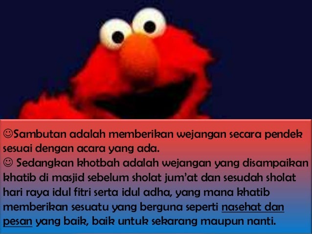 Bahasa Indonesia-Standar Kompetensi 1 tentang sambutan dan 