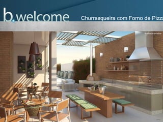 Churrasqueira com Forno de Pizza
Ilustração artística
 